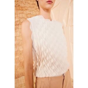 Ulla Johnson Knit Off-White Sleeveless Maelys Top